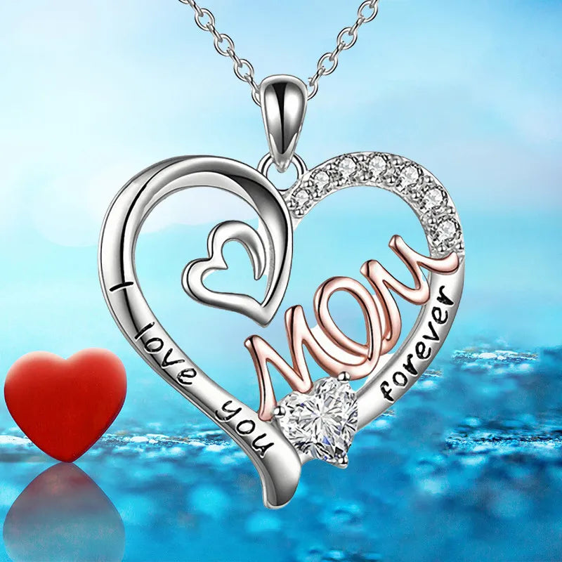Mothers Day Necklace I Love You Mom Forever